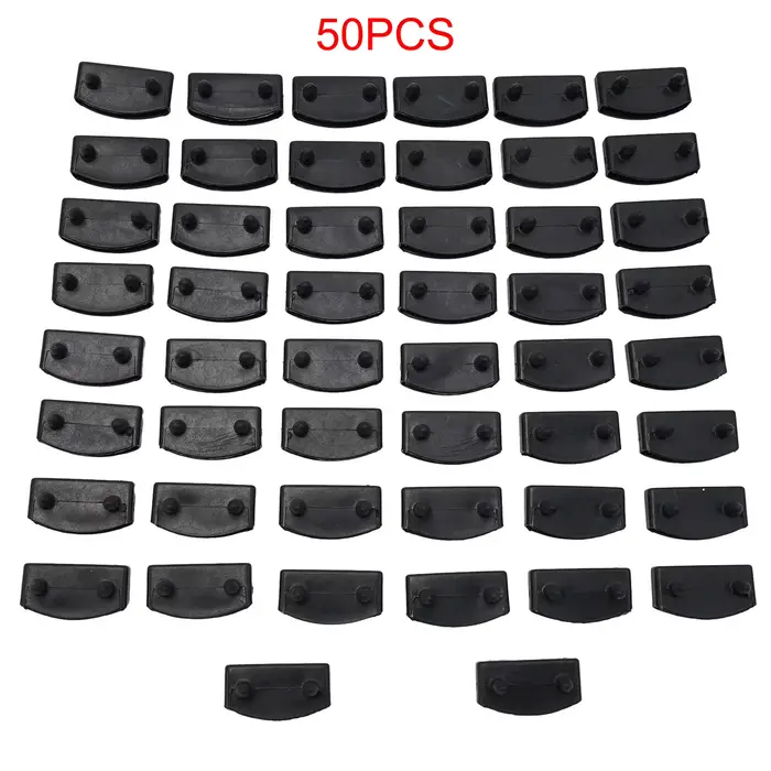 Supports de lit en bois de remplacement, 50 pièces, supports moyens ou d'extrémité en plastique, 10x