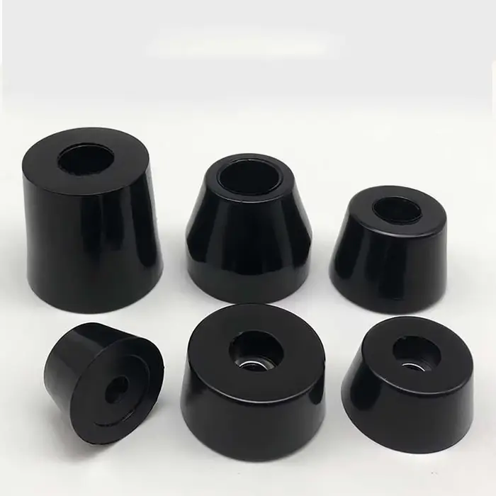 Coussinet de pied en caoutchouc noir 11mm-50mm, absorbant les chocs, antidérapant, Protection des pi