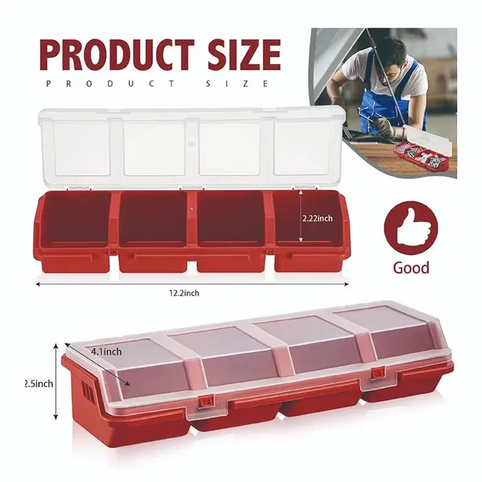 Boîte de rangement multi-compartiments pour petites pièces