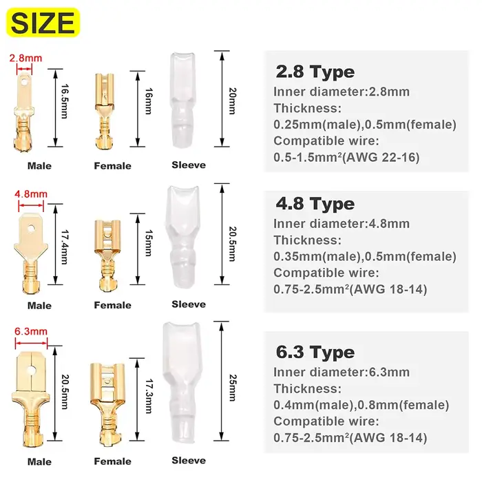 Kit de bornes à sertir pour fils 2