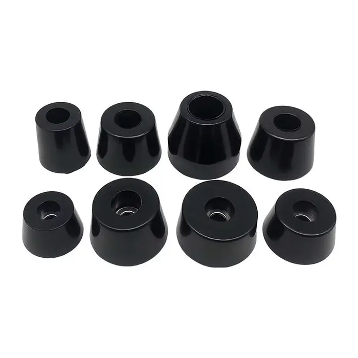 Coussinet de pied en caoutchouc noir 11mm-50mm, absorbant les chocs, antidérapant, Protection des pi