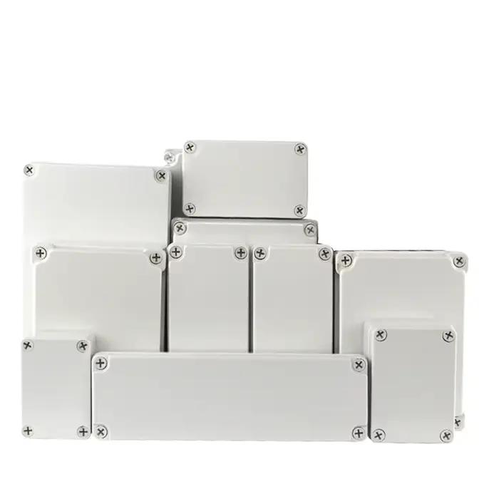 Boîte de jonction ABS pour projet électronique câble électrique IP67 boîtiers en plastique étanches extérieurs