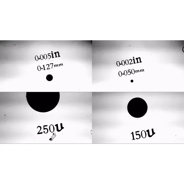 Règle de calibration de fibre optique pour microscope