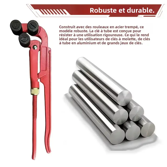 Clé à tuyaux à filetage grossier pour tuyaux de 3/8” à 2”