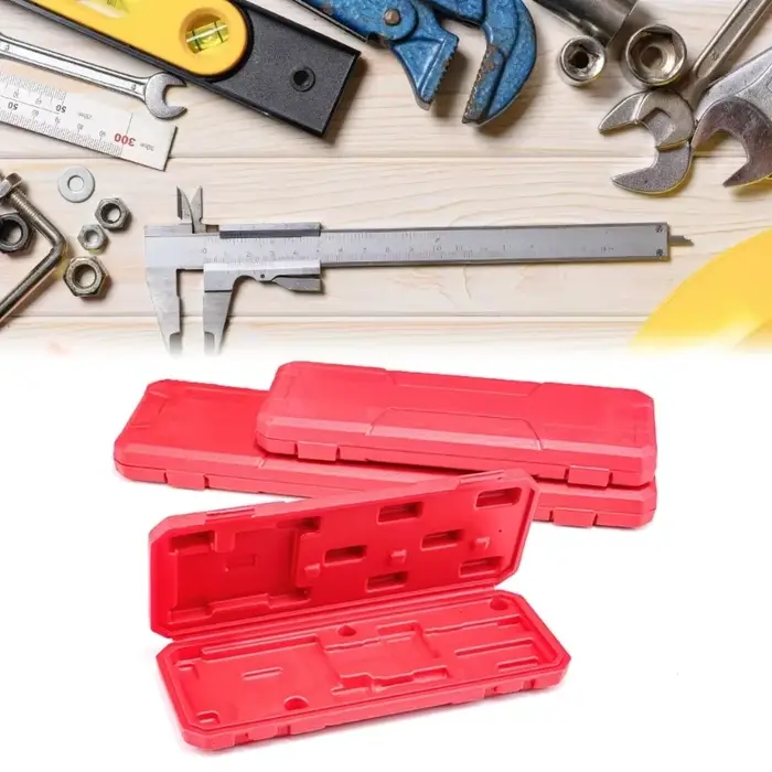 Boîte rangement en plastique durable pour support pied à coulisse jauges