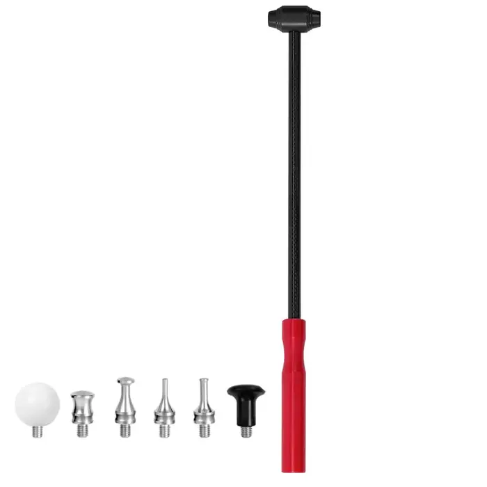 Marteau à tarauder en alliage de titane équipé d'une poignée en fibre de carbone, conception à têtes multiples, accessoire essentiel pour les bosses de véhicules