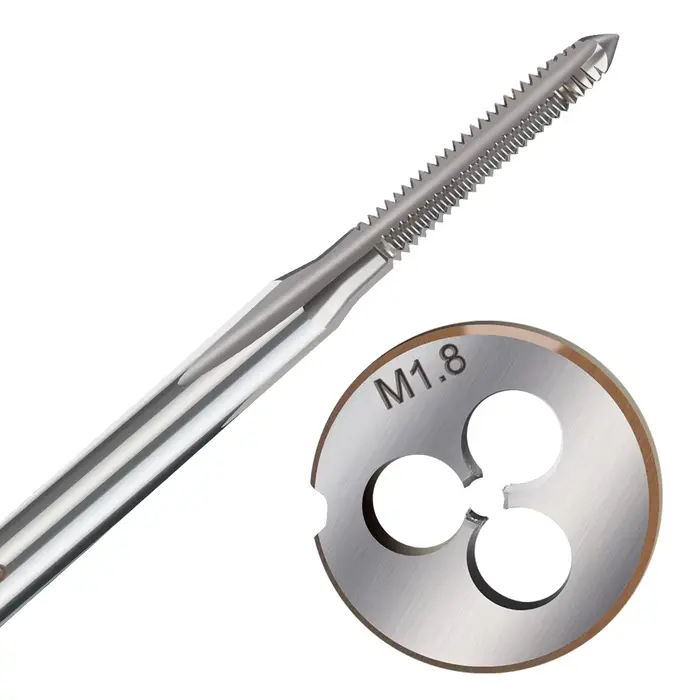 XCAN M1-M9 – jeu de tarauds et filières à filetage droitier, outil de filetage HSS, filetage à vis, 