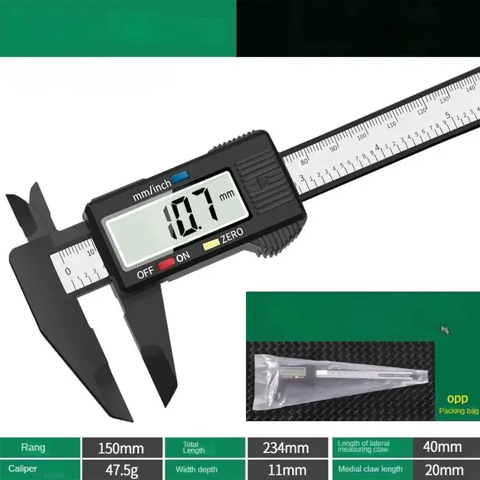 Vernier outil à pied à coulisse numérique calibrateur