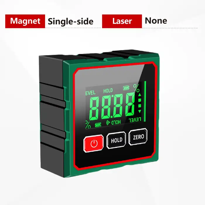 Inclinomètre Numérique Magnétique CD-01 Double Laser Niveau Électronique 360° Écran LED Boîtier en A