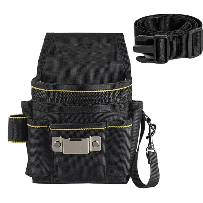 Sac à outils d'électricien avec ceinture, kit de rangement étanche en tissu Oxford, organisateur d'o
