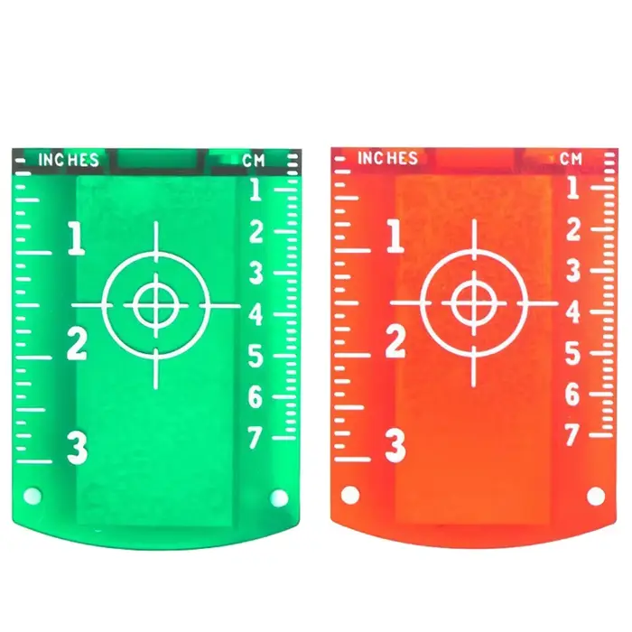 Nouvelle plaque de cible laser 10cmx7cm pour niveaux