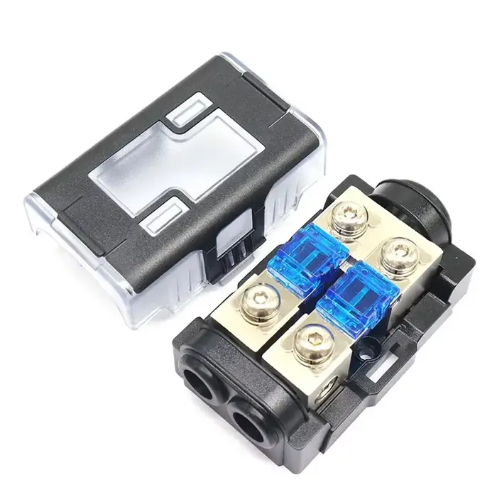 Boîtier de protection de fusible de haute qualité pour système audio de voiture avec capsule
