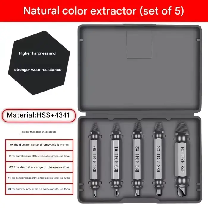 Extracteur de vis cassé endommagé