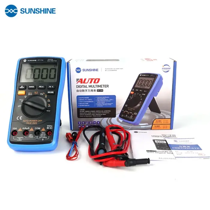 SUNSHINE DT-17N multimètre à affichage LCD à plage automatique multimètre numérique testeur d'instru
