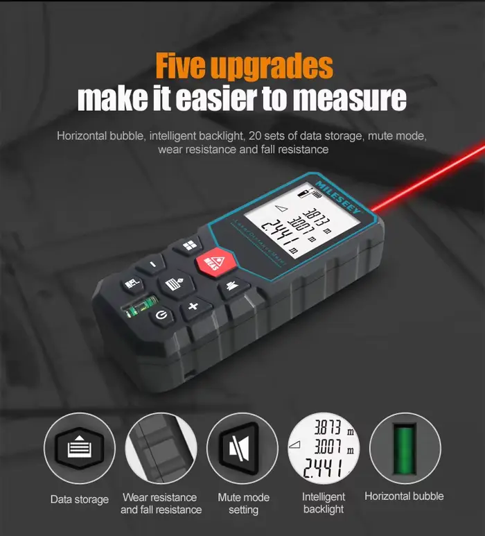 Mileseey X5 X6 S6 Nouveau modèle de télémètre laser