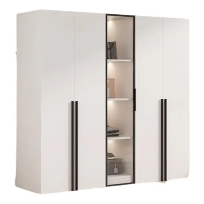 Armoire de rangement moderne en bois massif