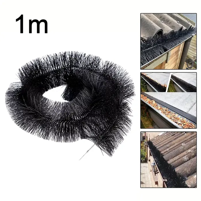 Brosse de nettoyage de gouttière 100 mm x 1 m – Filtre robuste pour feuilles et débris destiné aux t