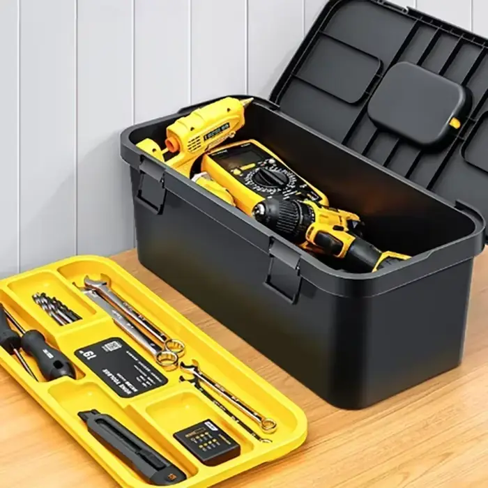 Boîte de rangement multifonctionnelle antichoc pour électricien
