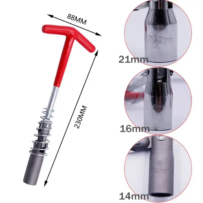 Clé universelle pour outil de retrait de bougie d'allumage