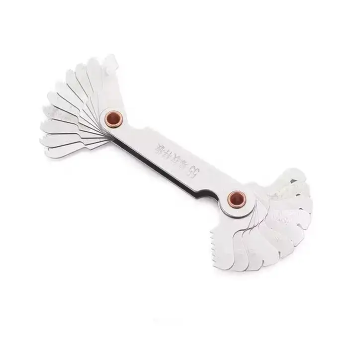 Jauge de filetage métrique en pouces, 55/60 degrés, jauge de pas de vis de dent d'engrenage, Center