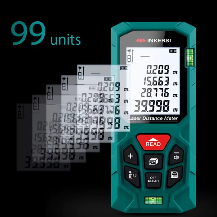 INKERSI télémètre Laser ruban à mesurer numérique 40 M/70 M/120 m