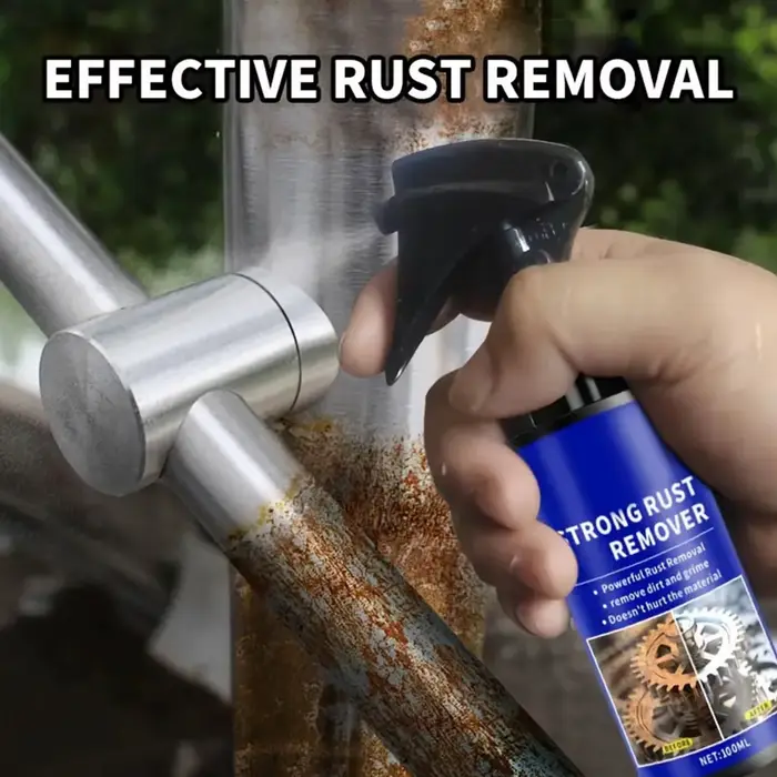 Spray anti-rouille 100 ml, spray de nettoyage instantané pour l'élimination de la rouille, lubrifian