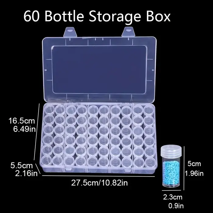 Boîte de rangement en plastique à 24/38/48/60/80 fentes