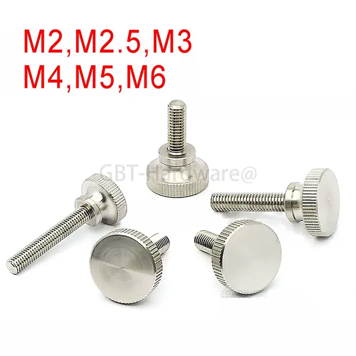 Vis à pouce moletées M2 M2.5 M3 M4 M5 M6 303