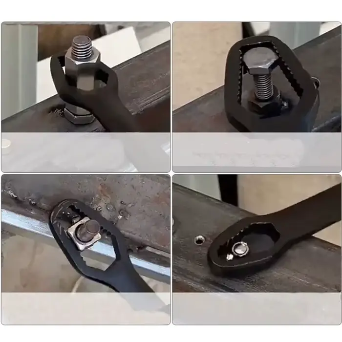 Clé universelle à double extrémité, auto-ajustable 3-17 mm, 8-22 mm, clé de réparation pour écrous, clé à cliquet à double tête, réglable