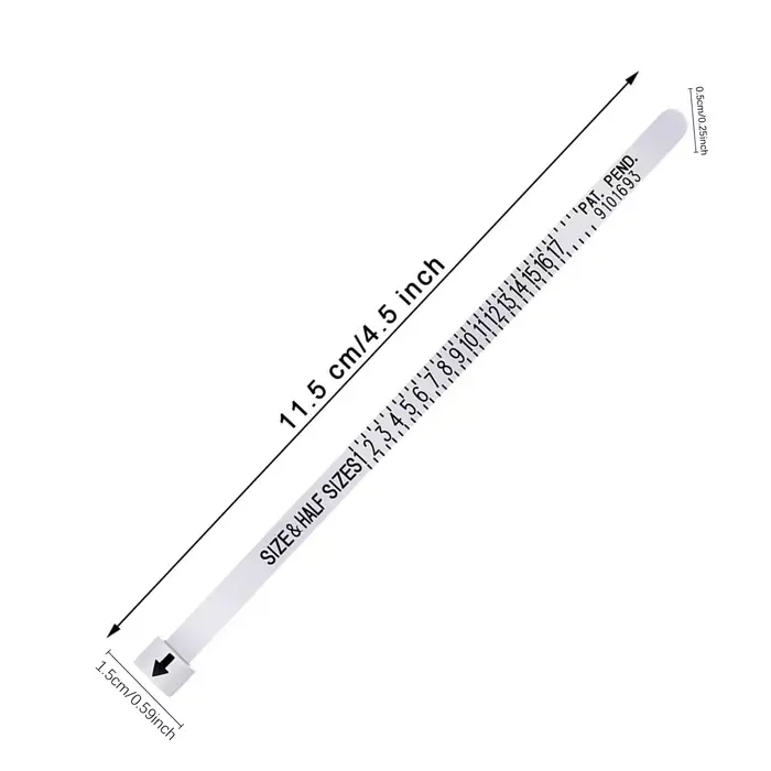 Instrument de mesure de la taille de bague (1 pièce) – Outil