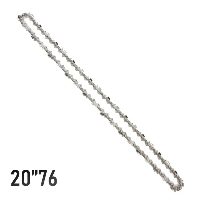 Chaîne de tronçonneuse 20 pouces 38 lames 76 sections
