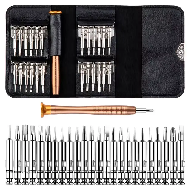 Jeu de tournevis magnétiques Torx Phillips 25/115/135/140 en 1, Kit d'embouts de vis avec clé de dém