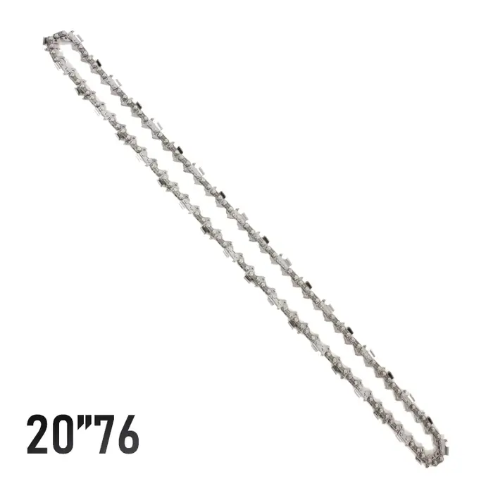 Chaîne de tronçonneuse 20 pouces 38 lames 76 sections Chaîne de tronçonneuse tranchante et durable R