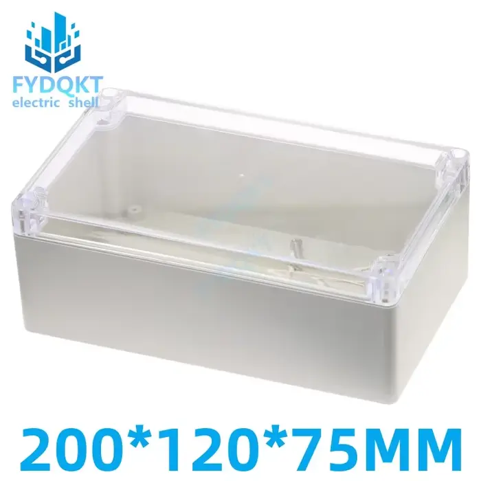 Boîtes de projet en plastique 200x120x75mm, 1 pièce, boîtier électronique, boîtier étanche 200x120x7