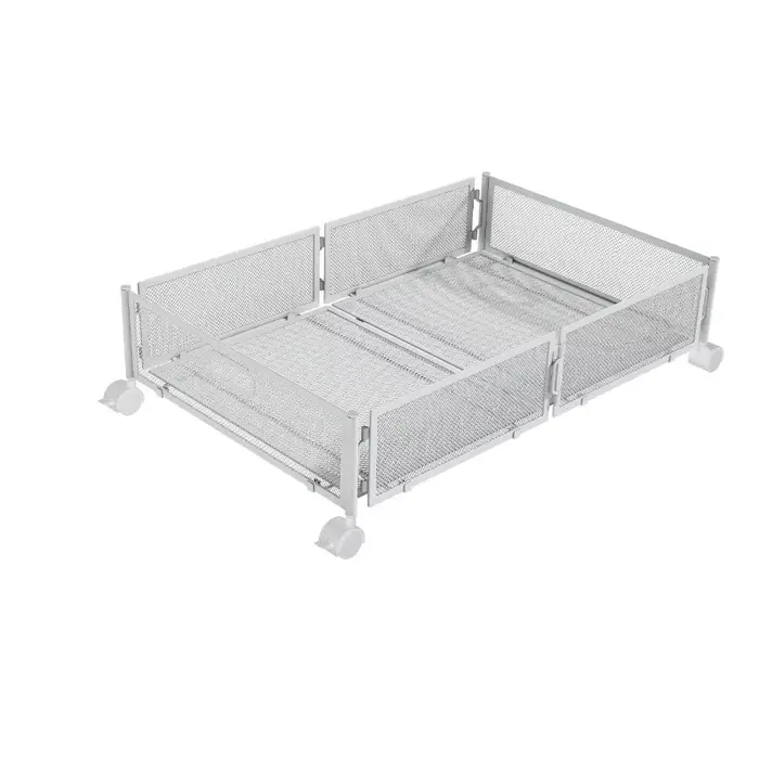 Conteneurs de rangement sous lit grande capacité, pliables avec roulettes, bacs de rangement pour co