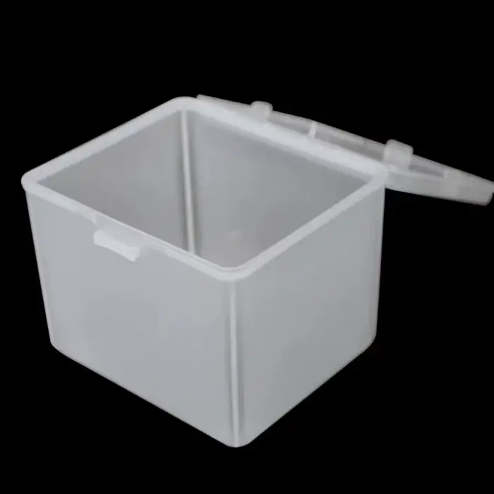 Boîte de rangement en plastique transparent avec couvercle