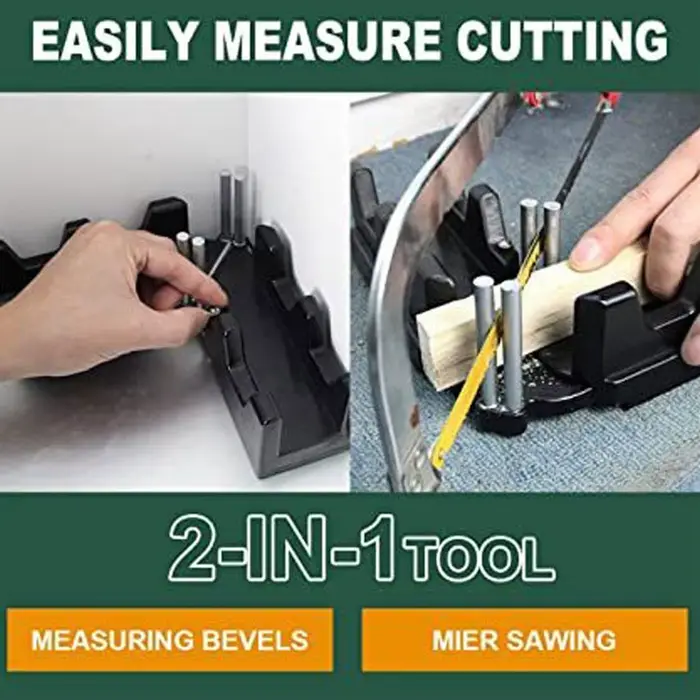 Outil de coupe de mesure d'onglet 2 en 1