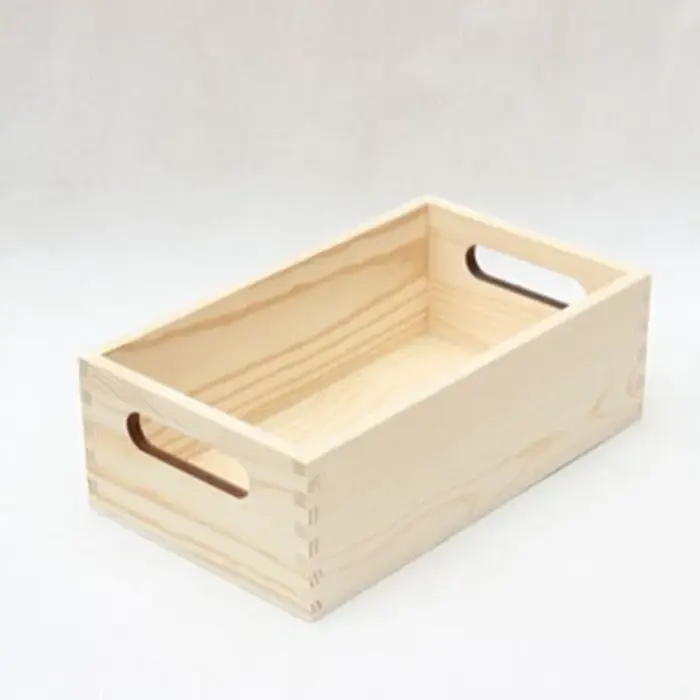 Boîte de rangement en bois massif, pour commode de table de cuisine, boîte de rangement en bois de p