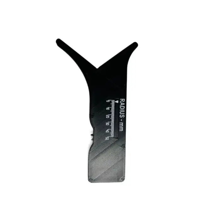 Outil de mesure du rayon coulissant proportionnel 1:1, rayon de 2mm, Instrument de mesure du rayon d