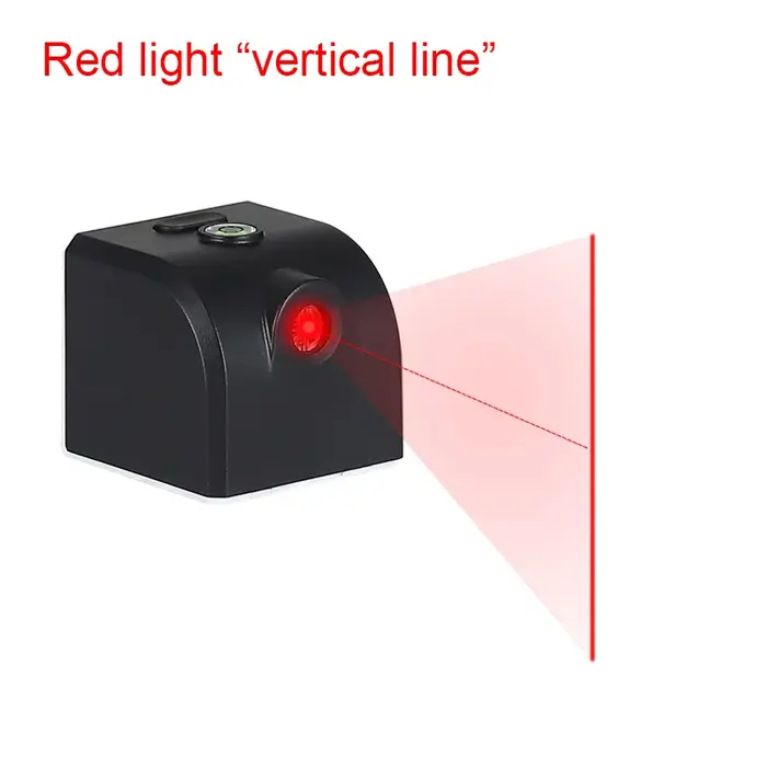 Mini niveau Laser RedLight croix horizontale ligne verticale calibrateur outil de mesure Portable avec fonction d'adsorption réparation