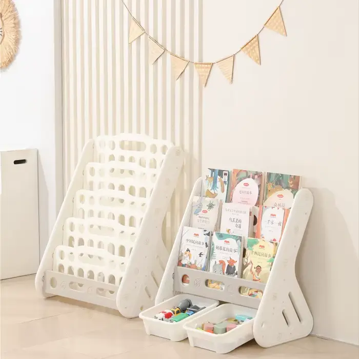 Étagère de rangement 2 en 1 pour enfants