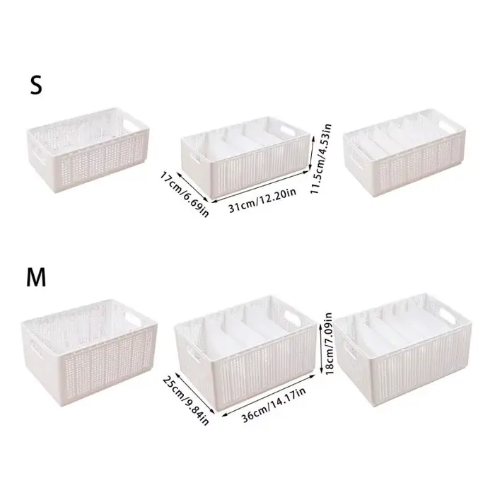 G6KF bac rangement en tissu pliable avec séparateurs internes