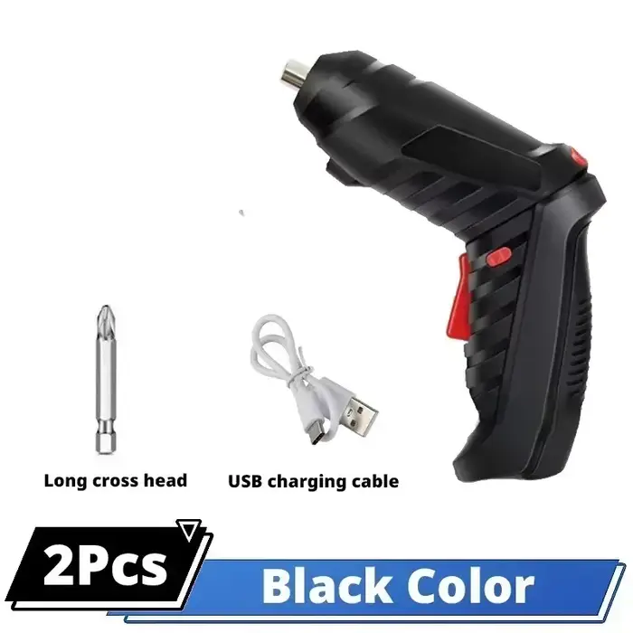 Tournevis électrique Portable sans fil 47 en 1, tournevis Rechargeable rotatif à 90 degrés avec LED 