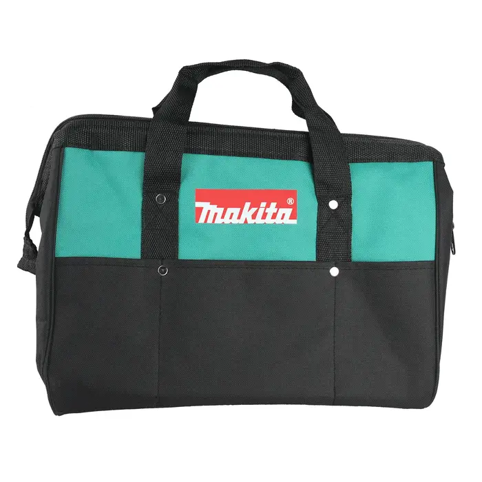 Sac de rangement d'outils polyvalent Makita M368-1 avec base robuste et plusieurs poches extérieures pour tous vos outils essentiels sur le chantier