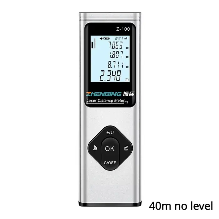 Télémètre laser numérique intelligent 40M, portable, rechargeable par USB, mini mesureur de distance