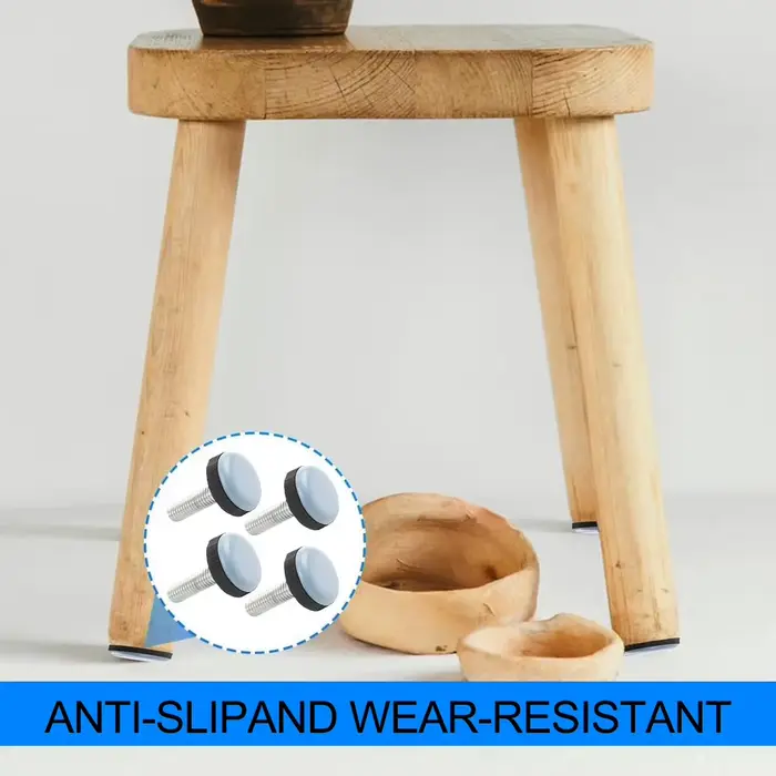 Kit de 8 patins ronds pour pieds de table et chaise