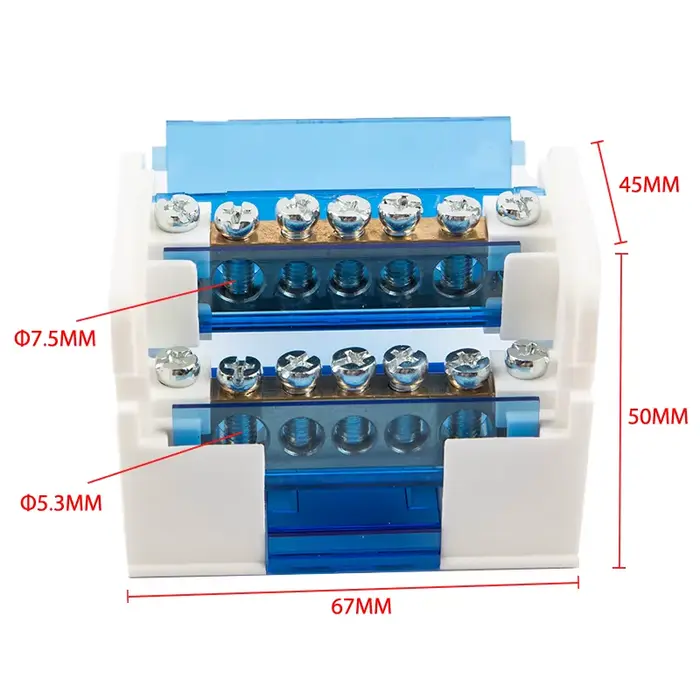 Bloc de connexion modulaire pour rail DIN WKH207