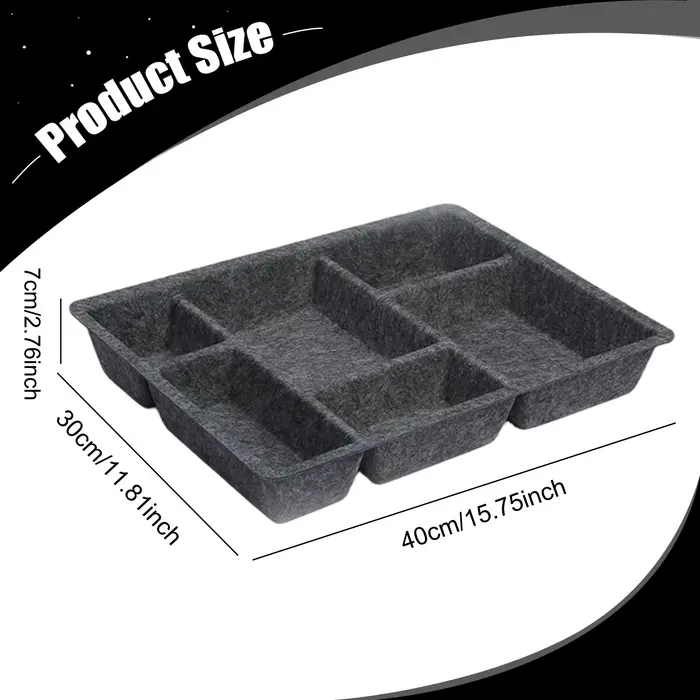 Plateau de rangement à tiroirs en feutre, bac de rangement polyvalent, Simple et minimaliste, conten