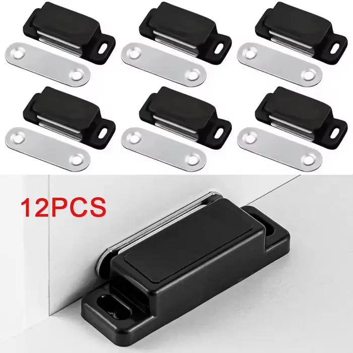 Lot de 12 fermetures magnétiques pour portes d'armoires de cuisine