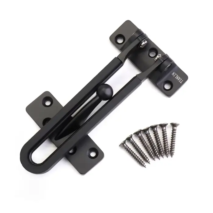 Serrure à barre pivotante pour portes à charnière, serrures de porte de sécurité à domicile, loquet 